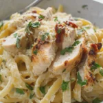 Chicken Alfredo pasta
