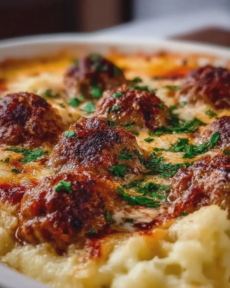 Sela Meatball and Mashed Potato Bake