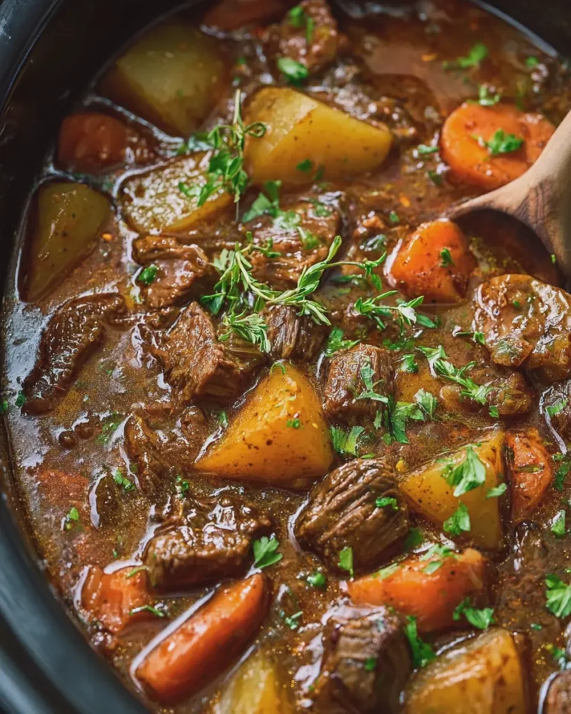 Slow Cooker Beef Stew with Tender Beef