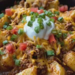 Crockpot Taco Potatoes