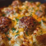 Sela Slow Cooker Cheesy Meatball Potato Bake