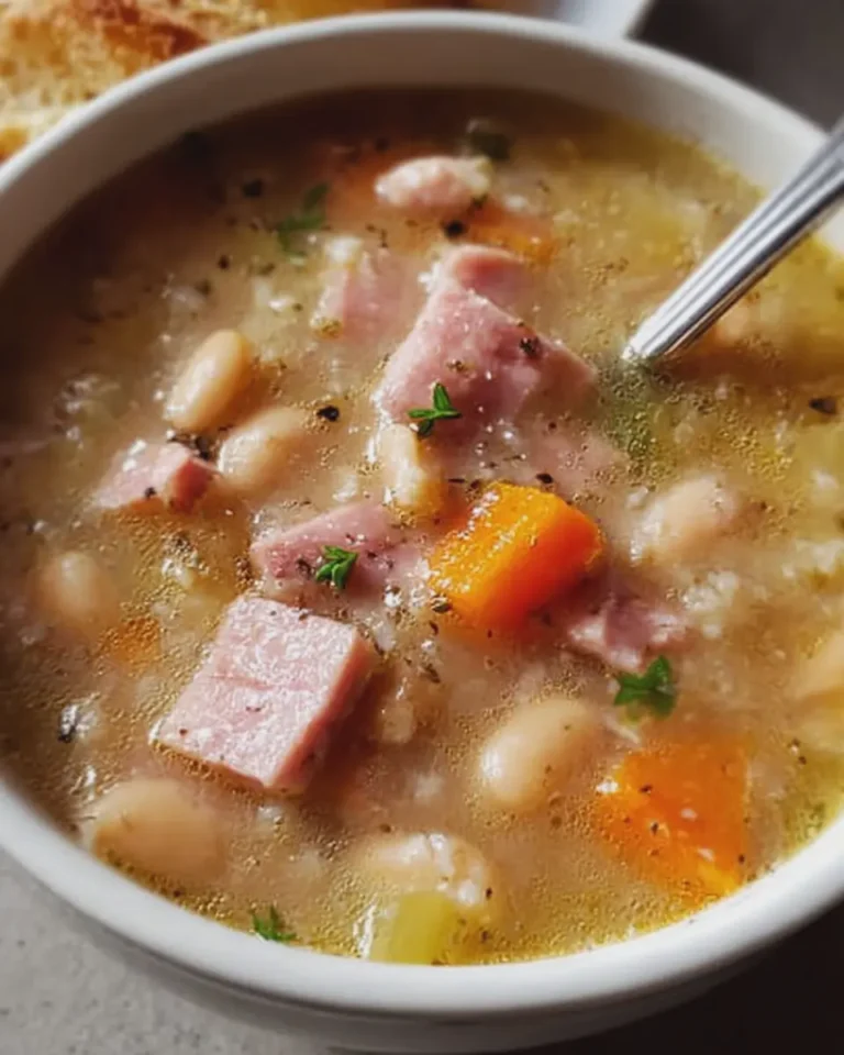 Chicken Ham and Bean Soup