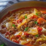 Cabbage Soup with Ground Beef