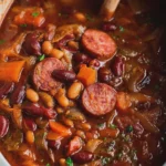 Slow Cooker Smoked Sausage and Bean Stew