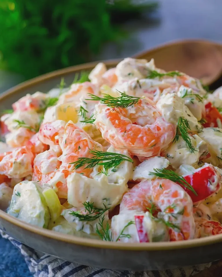 Creamy Seafood Salad with Shrimp and Crab