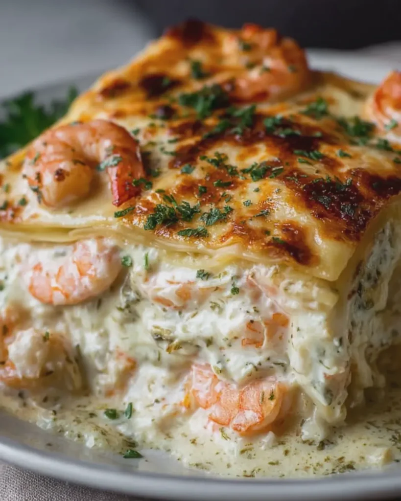 Creamy Seafood Lasagna