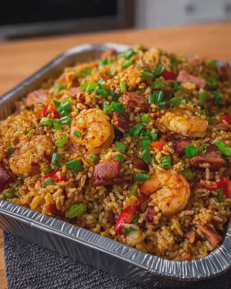 Sela Seafood Dirty Rice with Turkey Bacon and Chicken Ham Cajun