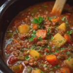 Slow Cooker Hamburger Stew