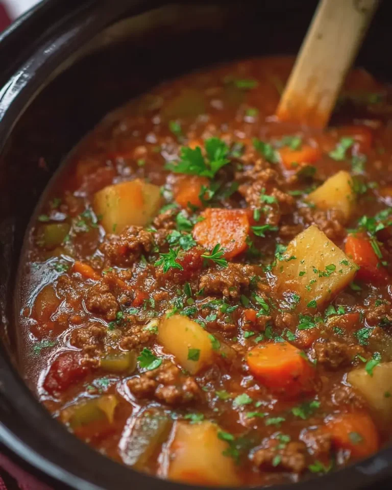 Slow Cooker Hamburger Stew