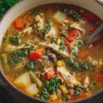 Cozy Chicken Vegetable Crockpot Soup