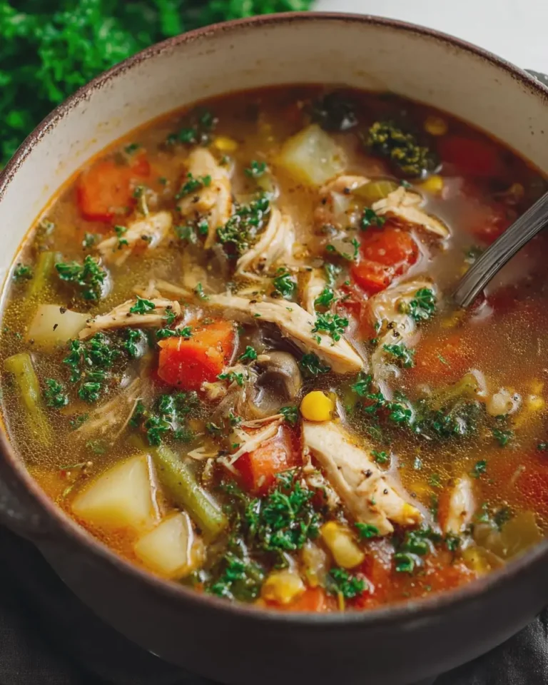 Cozy Chicken Vegetable Crockpot Soup