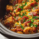 Slow Cooker Cowboy Casserole with Turkey Bacon