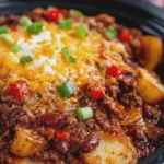 Slow Cooker Chili Potato Casserole