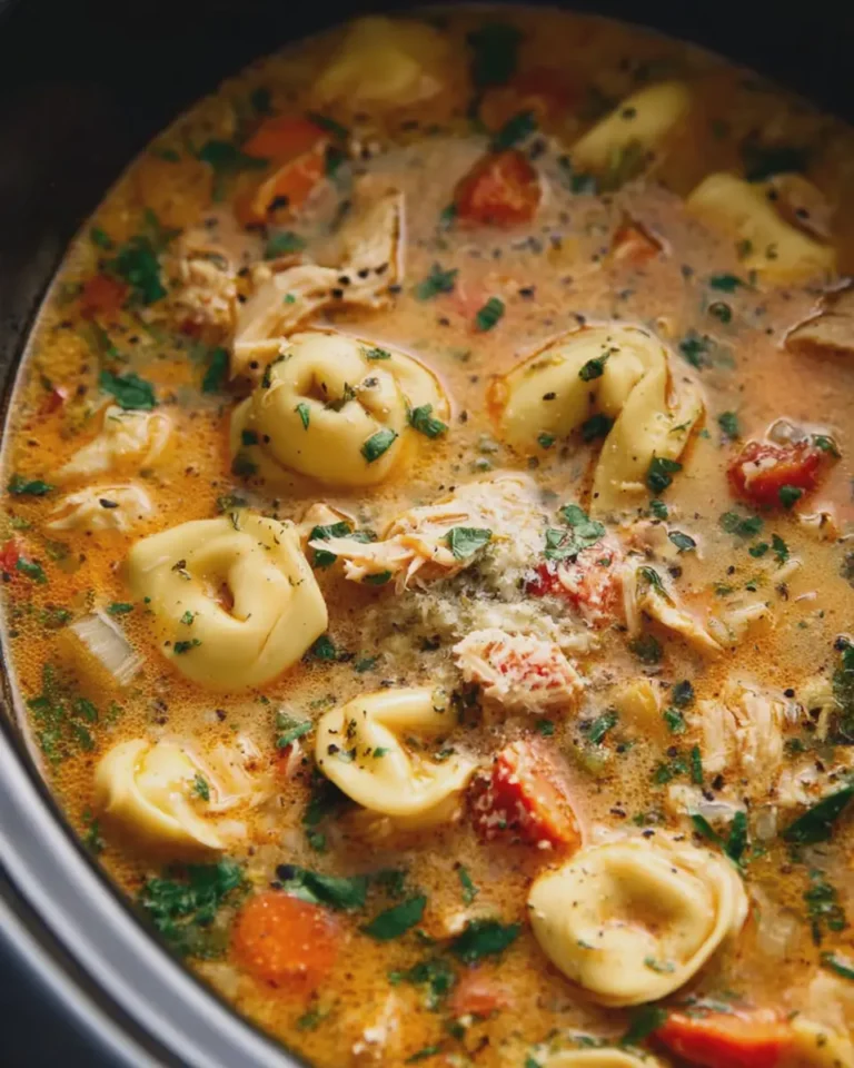 Crockpot Tortellini Chicken Soup