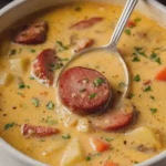 Creamy Beef Kielbasa Potato Soup