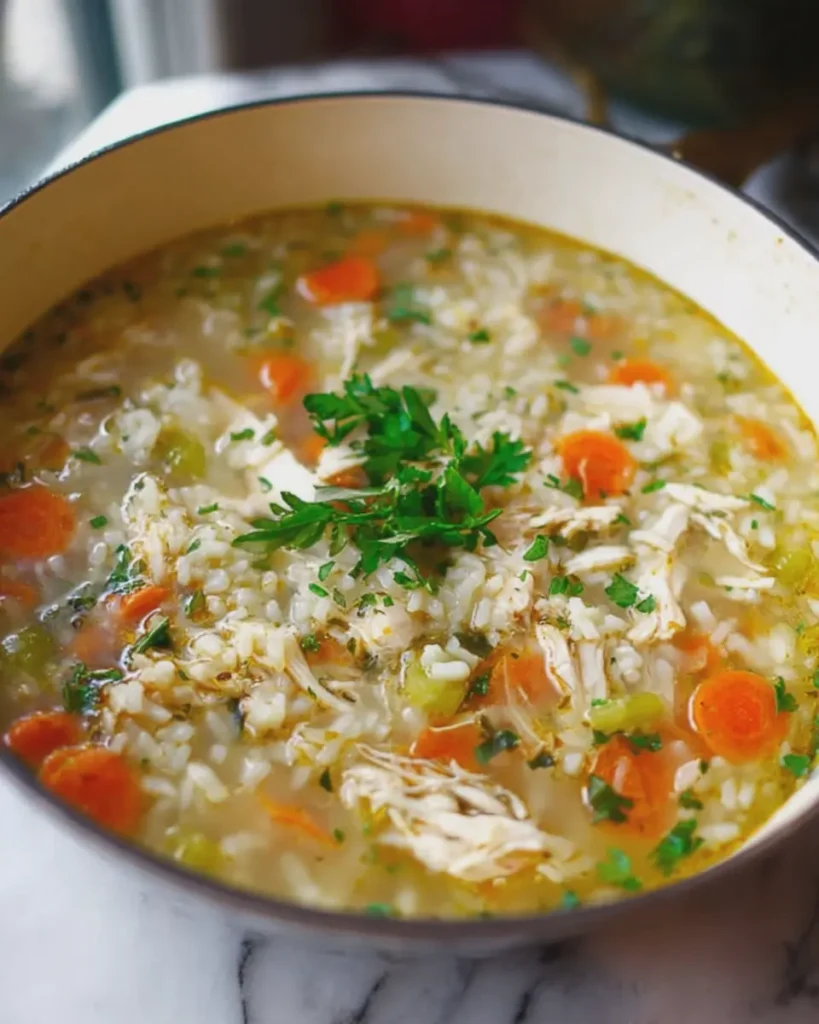 Cozy Chicken and Rice Soup
