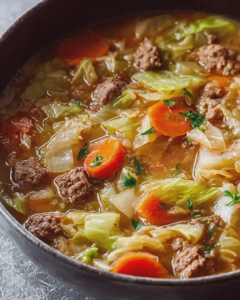Hamburger Cabbage Soup