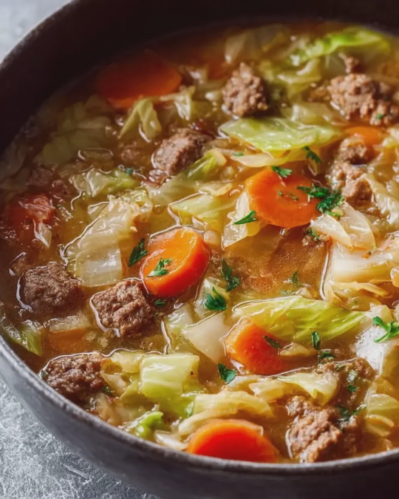 Hamburger Cabbage Soup