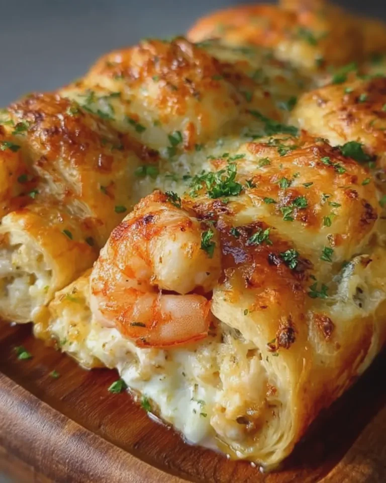 Flaky Shrimp and Crab Cheese Seafood Rolls