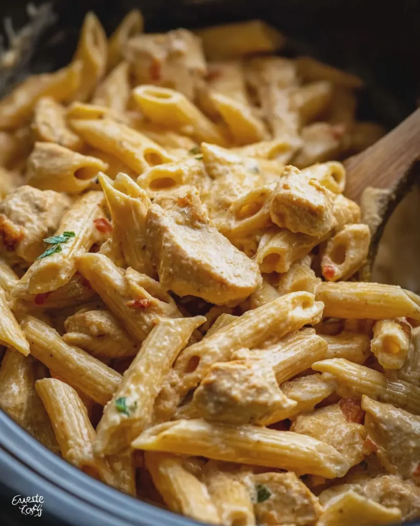 Crockpot Chicken Pasta Creamy Slow Cooker Family Favorite
