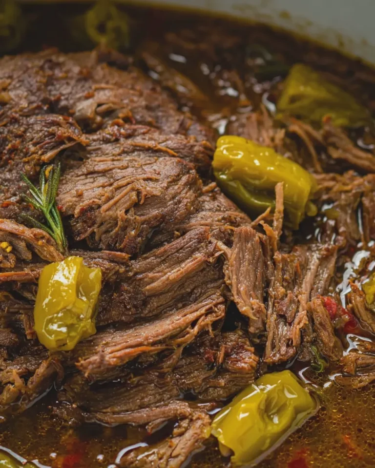 Spicy Ranch Pepperoncini Slow Cooker Beef Roast