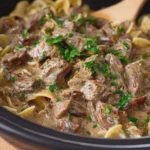 sela Crockpot Beef Stroganoff