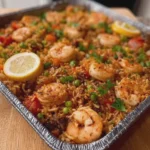 DUMP AND BAKE SEAFOOD RICE