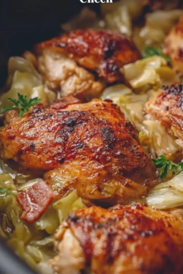 Slow Cooker Chicken and Cabbage