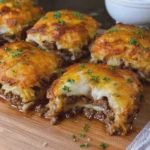 French Onion Beef Hash Brown Pockets