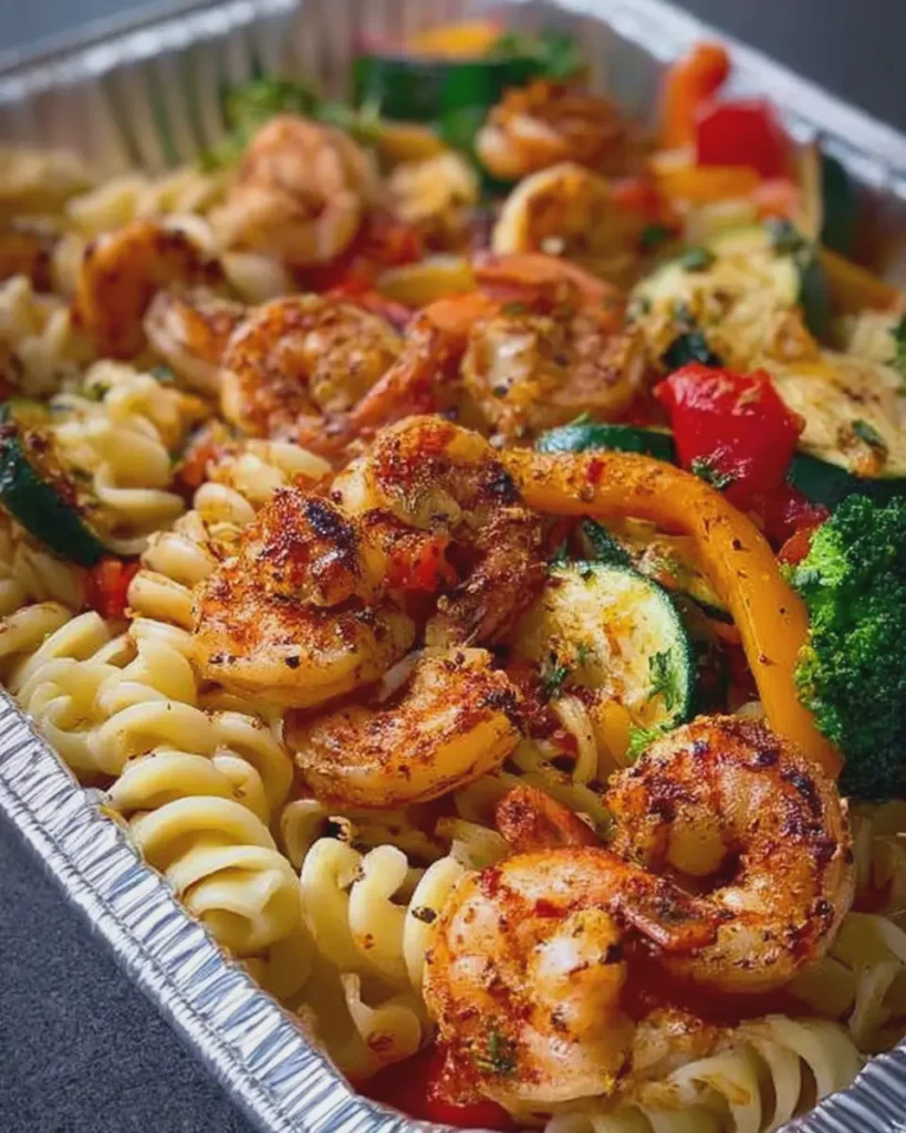 Roasted Shrimp and Vegetable Pasta