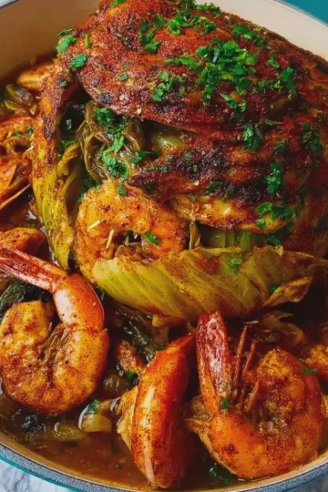 Seafood Cabbage Boil
