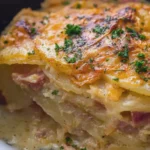 Slow Cooker Scalloped Potatoes and Chicken Ham