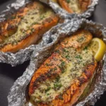 Creamy Garlic Herb Seafood Foil Packs Easy Salmon Steaks Delight