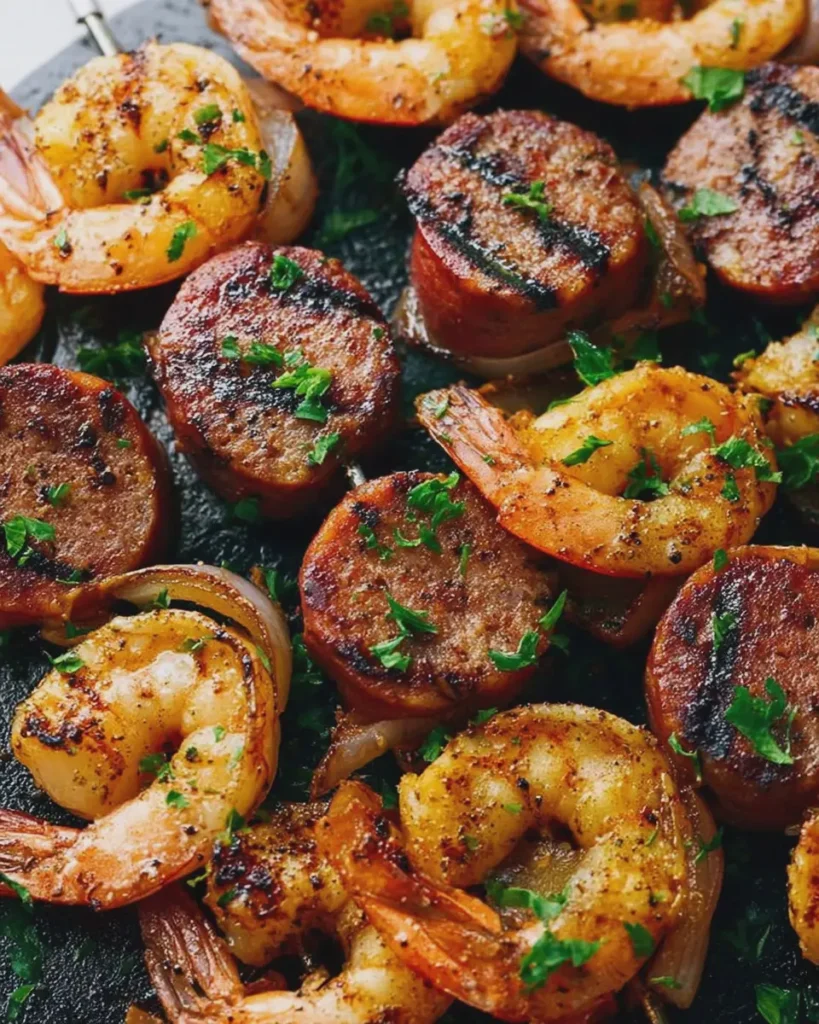 Sela Easy Beef Sausage Shrimp Skewers