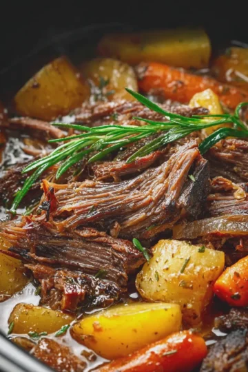 Fall Apart Juicy Pot Roast with Veggies