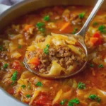 Hamburger Cabbage Soup