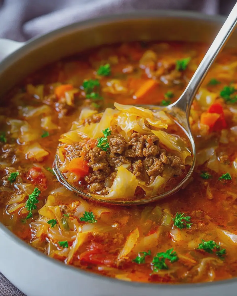 Hamburger Cabbage Soup