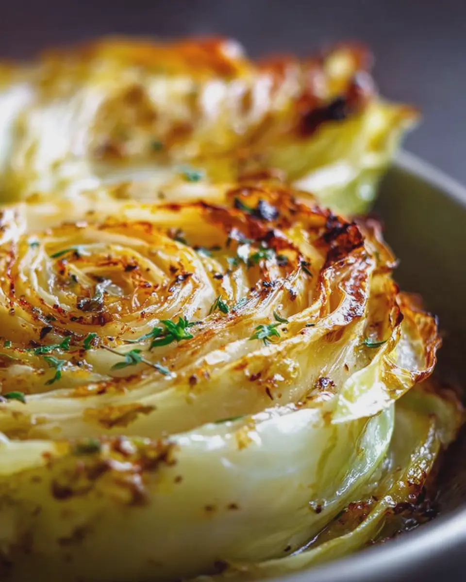garlic butter melting cabbage