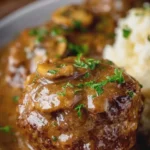 Slow Cooker Salisbury Steak with Creamy Gravy