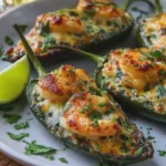 Creamy Shrimp Stuffed Poblano Peppers