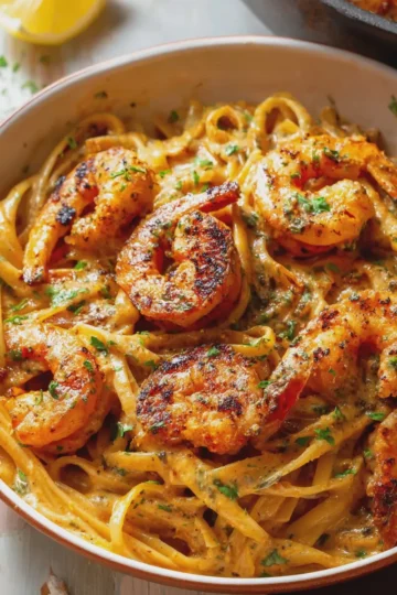 Creamy Cajun Shrimp Pasta