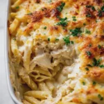 Sela Easy Dump and Bake Chicken Alfredo Pasta Casserole