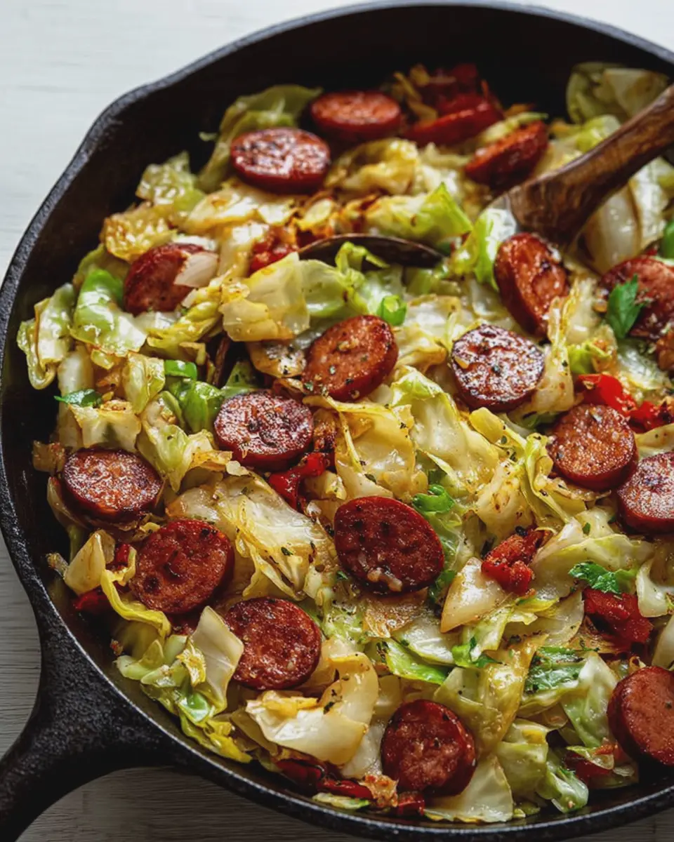 Southern Cabbage and Sausage Skillet