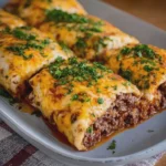 Cheesy Oven-Baked Beef Burritos
