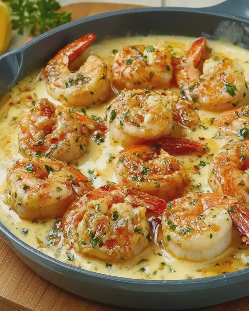 Garlic Butter Seafood Skillet with Creamy Shrimp